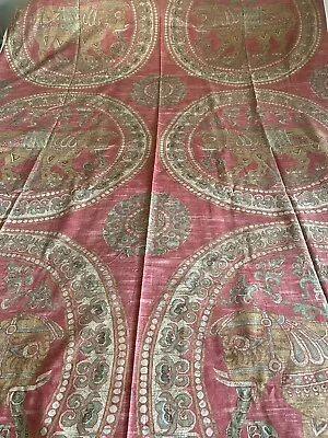 Vintage Liberty Of London Tambourlaine Elephant Indian Design Curtain Fabric • £19.99