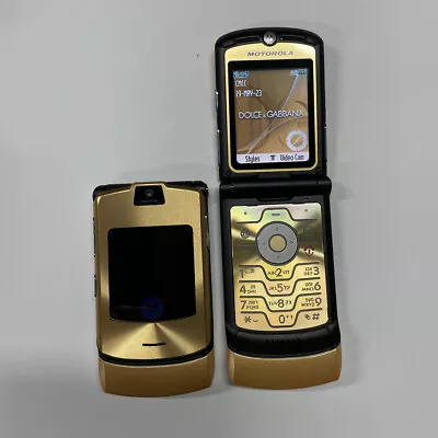 Limited Edition Motorola Razr V3i DOLCE GABBNNA Unlocked Flip Mobile Phone • $42