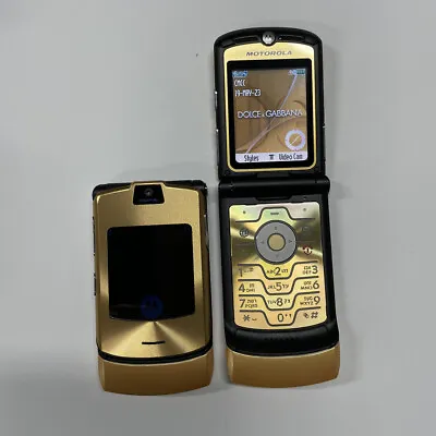 Motorola Razr V3i Dolce Gabbnna (Limited Edition) Unlocked Flip Mobile Phone • $39