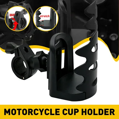 Cup Holder Handlebar Mount Beverage Drink Water Bottle For Motorcycle ATV Bike • $9.99