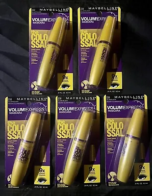 Lot /5 Maybelline Volume Express Mascara 230 Glam Black The Colossal 9x Volume • $37.99