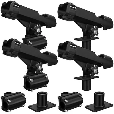 Liliful 4 Pieces Fishing Rod Holder For Boat Adjustable Swivel Fishing Pole H... • $71.18