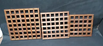 Set Of 3 MCM Danish Modern Wood Trivets • $27