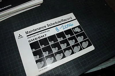 MITSUBISHI FUSO 6M60 6M70-TL Owner Maintenance Schedule Record Manual Book 2006 • $39.95