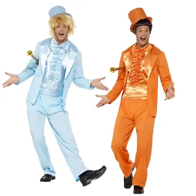 Adults 1990s Costume Dumb & Dumber Fancy Dress Suit Blue OR Orange Stag Night • $119.08