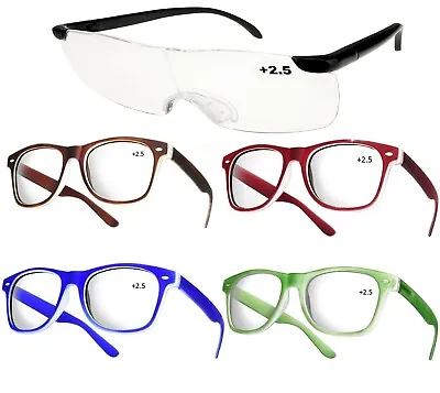 £5.99 • Buy Unisex Women Men READING GLASSES +2.5 Eyeglasses Trendy Reader LA