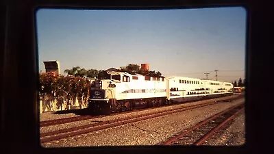 XTW08 35MM Train Slide ENGINE LOCOMOTIVE RR METROLINK 856 ORANGE CA 4-17-09 • $9.32