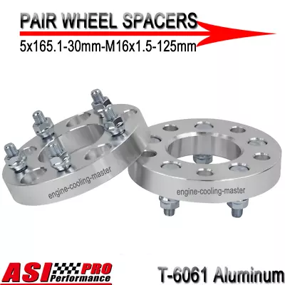 2PCS 30mm Wheel Spacers 125mm 5X165.1 For Land Rover Discovery Defender 16X1.5 • $79