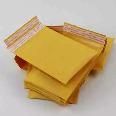 #000 4’’x7’’ 50 PCS Kraft Bubble Mailer Shipping Envelopes Made In USA • $10.99