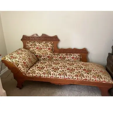 Beautiful Antique Victorian Eastlake Fainting Couch • $475