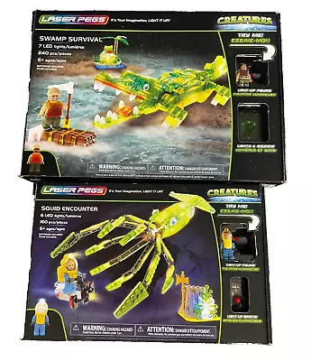 Laser Pegs -  Creatures - SWAMP SURVIVAL AND SQUID ENCOUNTER • $62.31