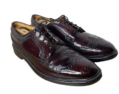 $149.99 • Buy Florsheim Royal Imperial Men Sz 10 Cordovan Shell Longwing Oxfords V Cleat 97626