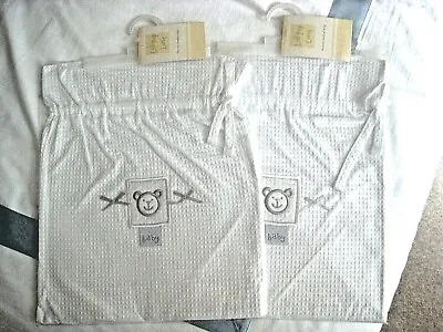 2 X White Lollipop Lane Teddy's Cottage Really Useful Bags   BRAND NEW • £1.99