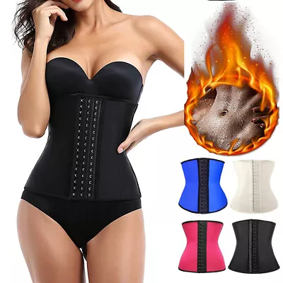 £22.79 • Buy UK 100% Latex Underbust Corset Body Shaper Waist Clincher Training Trainer Belts