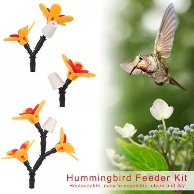 Bottles Hummingbird Feeder Kit Diy Hummingbird Window Feeder Flowers Kits • $19.57