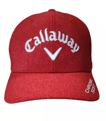 Callaway Golf Hat Cap Tour Authentic Red White Chrome Soft Strapback Epic Apex • $23.77