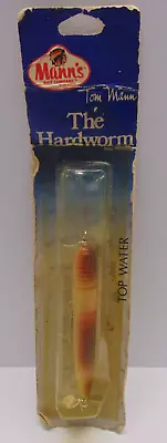 Vintage Pack Fishing Lure Tom Mann's The Hardworm Top Water • $14