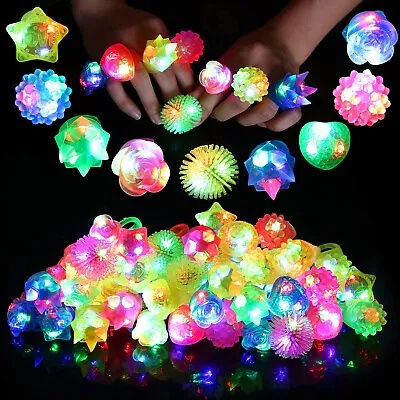 $60 • Buy Light Up Flashing Rings Jelly Led Bumpy Rubber Ring Party Favors Light Up Rings 