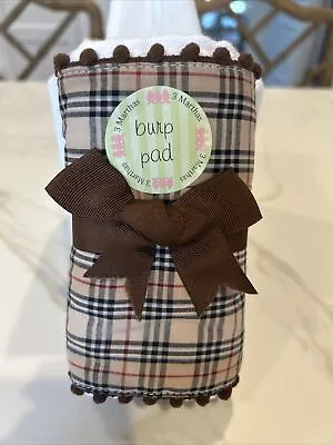 3 Martha’s Fancy Plaid Burp Cloth NEW ( Retired Pattern) • $19