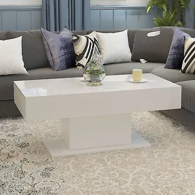 $209.99 • Buy LED Coffee Table High Gloss With Accent Tea Side Living Room Furniture Table