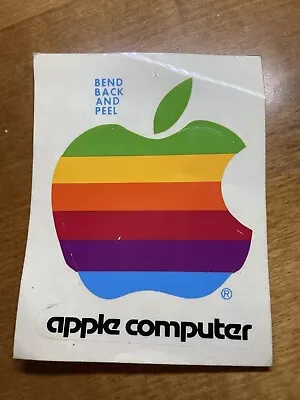 Original Vintage APPLE MACINTOSH Computer Rainbow Logo Sticker • $0.99