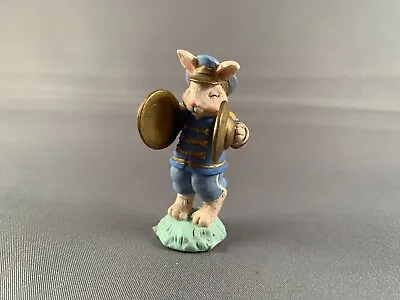 Cottontail Lane Bunny Marching Band Cymbal Player Easter Collectible Midwest New • $8.89