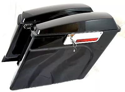 Mutazu Complete Stretched Extended Hard Saddlebags 4  Harley Davidson HD Touring • $399