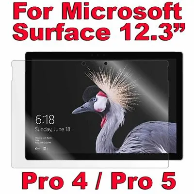 Tempered Glass LCD Screen Protector Guard For Microsoft Surface Pro 4 Pro 5 2017 • $39.75