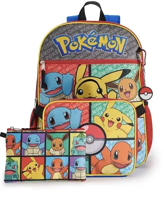 $42 • Buy NWT Pokemon 5-Piece 16  Backpack Set