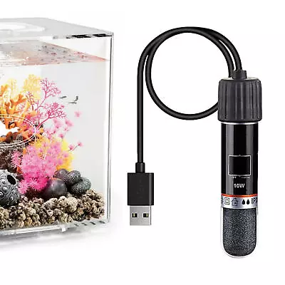 10W Mini Fish Tank Heating Rod USB Aquarium Heater Fish Tank Water Heating Rod • $12.05