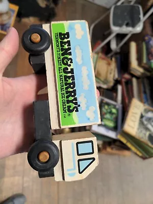 RARE Vintage Ben &Jerry's Wood Truck Toy - Wood • $19.99