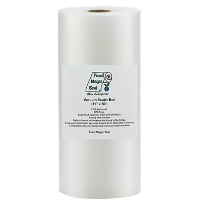 $18.99 • Buy Food Magic Seal 11 X 50' Rolls 4 Mil For Vacuum Sealer Food Storage Bags! 