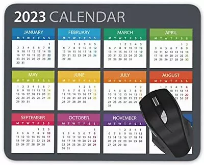 2024 Calendar Mouse Pad Gaming Mouse Pad Mousepad Nonslip Black • $10.92