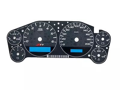 Carbon Fiber Gauge Face Overlay For 2007-2013 GM Truck And SUV Clusters Z71 Km/h • $39.20