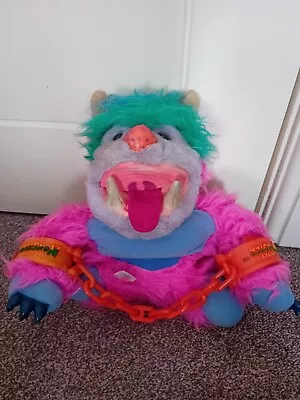 Wogster My Monster Pet Vintage 1986 Amtoy Matchbox Soft Toy Plush W/ Cuffs • $62.23