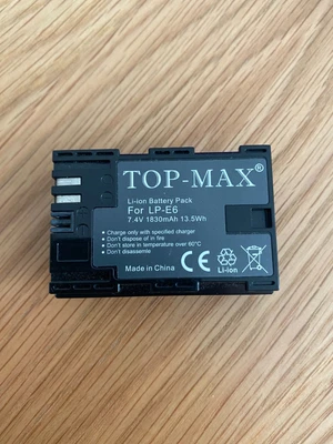 £12 • Buy Top Max LP-E6 Battery For Canon 