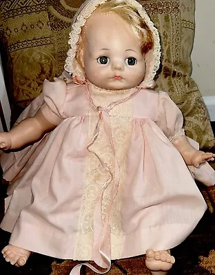 Vtg 1973 MADAME ALEXANDER Doll “Baby Precious” Tagged Outfit Cries Ma 20” • $59