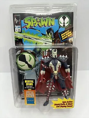 1994 McFarlane’s Todd Toys Medieval Spawn Series 1 Action Figure With Comic Book • $19.99