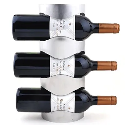 $24.99 • Buy Stainless Steel Wine Rack Bottle Holder 3/4 Layers Wall Mounted Shelf Organizer