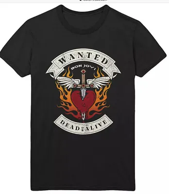 £15.99 • Buy Bon Jovi Wanted Dead Or Alive Official Merchandise T Shirt