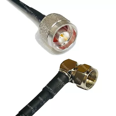 LMR195 N MALE To F MALE ANGLE Coaxial RF Cable USA-Ship Lot • $16.19