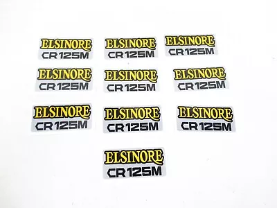 Set Of 10 Side Panel Number Plate Decal Honda Elsinore CR125M CR 125 1974 • $59.99