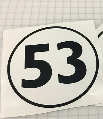 $12 • Buy Herbie The Love Bug 53 VW Beetle 12 Inch Printed Decal Sticker 2590