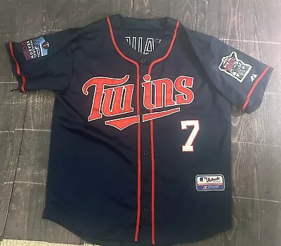 Majestic Minnesota Twins 2010 Inaugural Joe Mauer 7 Jersey Mens Large MLB • $69.99