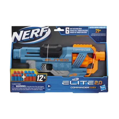 Dart Gun Nerf Elite 2.0 Commander RD 6 Blaster Kids 12 Official Nerf Darts Age8+ • $14.88