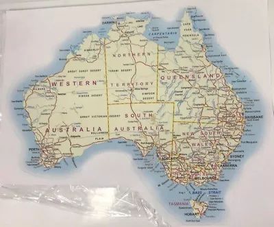 NEW Australia Map Decal Sticker Caravan RV Picnic Table - 46cm Wide  X 38cm High • $28.95