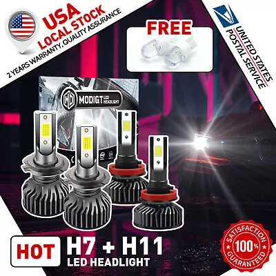 H7 H11 LED Headlight High Low Beam Fog Ligh Bulbs For 2012-2017 Hyundai Veloster • $26.99