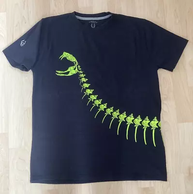 Cyberdog Black T Shirt Acid Neon Green Design Large • £35