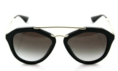 $349.95 • Buy RARE Genuine PRADA Cinema Catwalk Black Gold Sunglasses PR 12QS 1AB-0A7 SPR 12Q