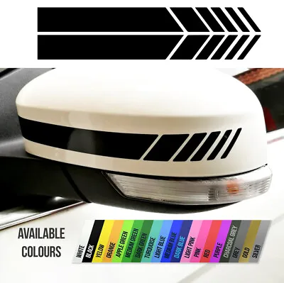 2 For Mercedes-benz Amg Rearview Mirror Car Sticker Racing Stripe Adhesive Decal • £4.99